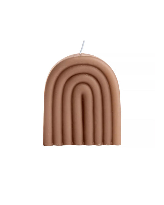 Gusta Regenboog Kaars Bruin 1