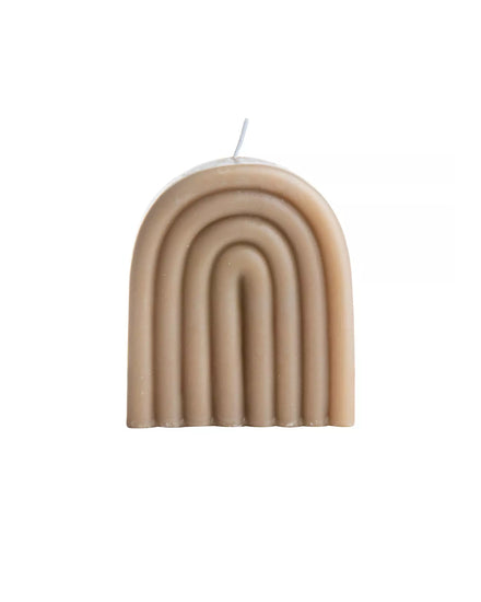 Gusta Regenboog Kaars Taupe 1